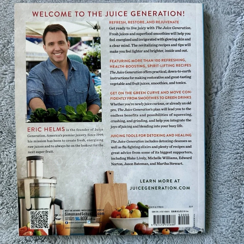 Juice Generation : 100 Recipes for Fresh‎ Juices and Superfood Smoothies by Eric